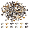 180Pcs 6 Style Iron Ribbon Crimp Ends FIND-WR0004-92-1