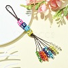 Glass Beaded Pendant Decorations HJEW-JM01124-2