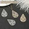 4Pcs 2 Colors Brass Filigree Joiner Links KKC-YW0001-02-4