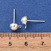 Brass Stud Earring Findings LS-KK-G604-01S-03-3