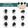 6Pcs 3 Styles 304 Stainless Steel Beads STAS-UN0059-60-2