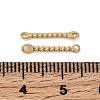 304 Stainless Steel Twisted Bar Links Connector Charms STAS-A134-01F-G-3