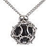 Tarnish Resistant 304 Stainless Steel Macrame Pouch Empty Stone Holder for Pendant Necklaces Making NJEW-JN04416-5