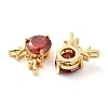Brass with Glass Rhinestone Charms KK-H455-37G-2