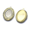 Brass Locket Pendants X-KK-F717-18AB-NR-2