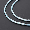 Glass Silk Stain Style Beads Strands GLAA-N047-001B-01-4
