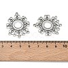 Tibetan Style Alloy Connector Cabochon Settings X-EA541Y-NF-4