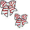 2Pcs 2 Colors Polyester Thread on Patches PATC-BC0001-28-1