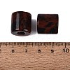 Natural Mahogany Obsidian European Beads G-P520-05D-2
