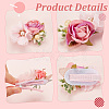 AHADERMAKER 10Pcs 10 Styles Simulation Flower Cloth Alligator Hair Clips PHAR-GA0001-01-4