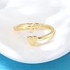 Brass Cuff Rings for Women RJEW-U044-P-2
