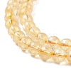 Natural Citrine Beads Strands G-E326-6mm-01-4