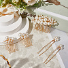 Iron Hair Sticks & Hair Combs OHAR-WH20008-06G-7