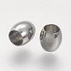 Tarnish Resistant 304 Stainless Steel European Beads STAS-P104-07P-2