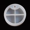 DIY 4 Compartments Round Layered Rotating Storage Box AJEW-WH0022-13-1