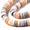 Handmade Polymer Clay Beads Strands X-CLAY-R089-8mm-108-2