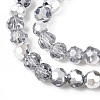 Transparent Electroplate Glass Beads Strands EGLA-A035-T4mm-M01-3
