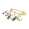 Panda Charm Enamel Brooch Pin JEWB-BR00063-01-3