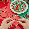 Christmas Theme 1500Pcs 5 Colors Opaque Acrylic Beads MACR-SP0001-01A-01-3