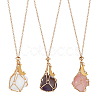 3Pcs Alloy Pendant Necklaces NJEW-PH01577-1