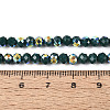 AB Color Plated Opaque Glass Rondelle Beads Strands EGLA-T029-4mm-09L-4