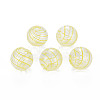 Transparent Handmade Blown Glass Globe Beads LS-GLAA-T012-35A-01-1