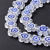 Handmade Millefiori Glass Bead Strands LAMP-J035-10mm-55-4