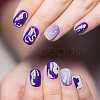 10 Sheets 10 Style Gold Stamping Wave French French Tips Nail Stickers MRMJ-HY0002-33-6