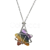 Tarnish Resistant 304 Stainless Steel Cable Chain Macrame Pouch Empty Stone Holder for Pendant Necklaces Making NJEW-TA00118-02-2