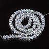 Electroplate Glass Beads Strands EGLA-A034-T6mm-L19-2