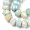 Ombre Effect Dyed Glass Beads Strands GLAA-C023-02-B02-3