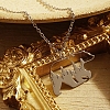 Non-Tarnish Stainless Steel Color 304 Stainless Steel Pendant Necklace GF1493-04-1