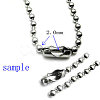 Tarnish Resistant Stainless Steel Ball Chain Connectors STAS-L018G-P-2