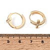 Brass Micro Pave Cubic Zirconia Hoop Earrings KK-CBACA55-18G-3