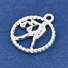 Twelve Constellations Alloy Pendants PALLOY-Q006-01K-S-2
