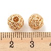 Rack Plating Brass Beads KK-A196-02KCG-3