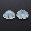 Transparent Baking Paint Imitation Jade Glass Pendants DGLA-Q025-001B-1