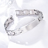 201 Stainless Steel Watch Band Chain Bracelets BJEW-B078-175P-5