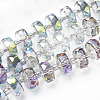 Electroplat Glass Beads Strands EGLA-Q092-8mm-D01-1