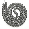 Baking Paint Transparent Glass Bead Strands GLAA-S031-8mm-12-2