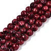Dyed Natural White Jade Beads Strands G-T140-4mm-B07-1