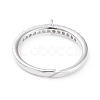 Brass Cuff Finger Ring Settings KK-L155-34P-3