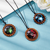 Glass Pendants WOOD-NB0001-63A-5