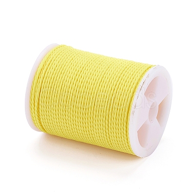 Round Waxed Polyester Cord X-YC-G006-01-1.0mm-04-1