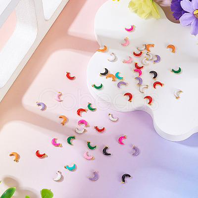 50Pcs 304 Stainless Steel Enamel Charms STAS-TA0003-32C-1