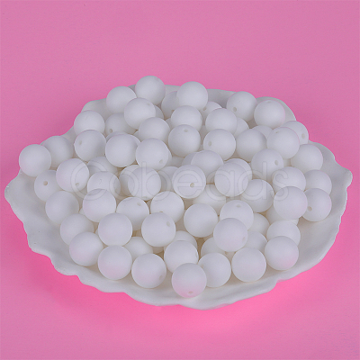 Round Silicone Focal Beads SI-JX0046A-29-1