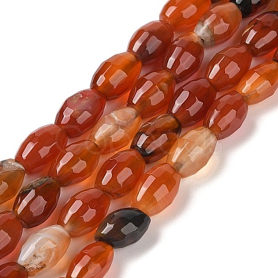 Natural Red Agate Beads Strands G-Q194-B01-01J-1