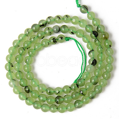 Dyed Natural Quartz Beads Strands G-T129-06-4mm-1