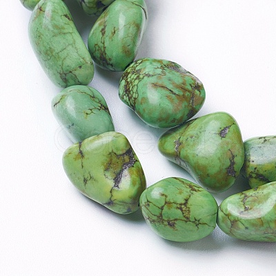 Natural Magnesite Beads Strands G-F592-01-1