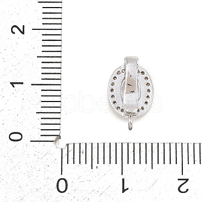 Brass Micro Pave Clear Cubic Zirconia Enhancer Shortener Pendant Bails KK-Z151-06P-1